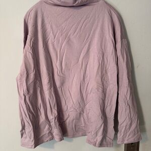 NWOT Eileen Fisher Hug Mock Turtleneck Lavender Tunic L